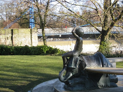 View of the weir from Jephson Gardens