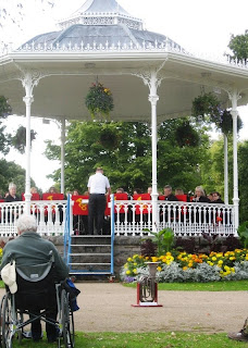 Band playing on the bandstand