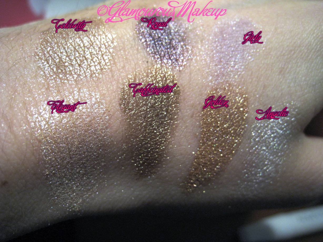Elf Mineral Eyeshadows Review & Swatches Glamorous MakeUp