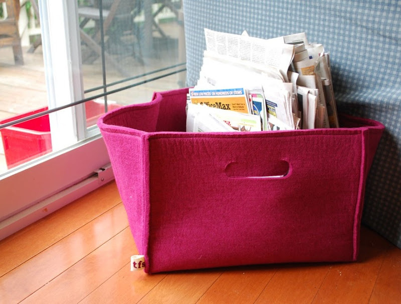 Etsy Find Felt Storage Baskets