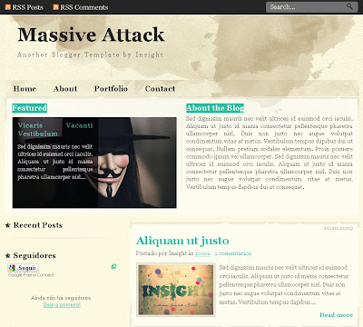 massive attack blogger theme