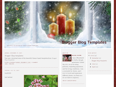 Christmas Warmth Blogger Theme