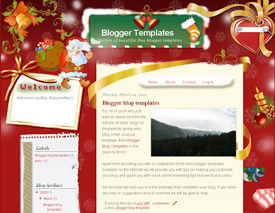 Merry Christmas Blogger Theme
