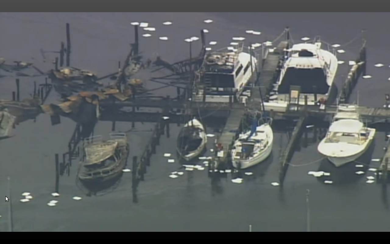 Chris sails Eyewitness Account of the Marina Fire at McCotter's from