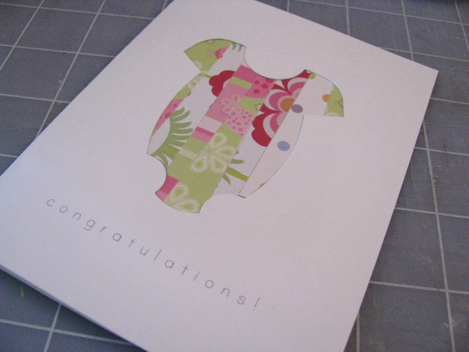 Yellow Mums: new-baby card tutorial