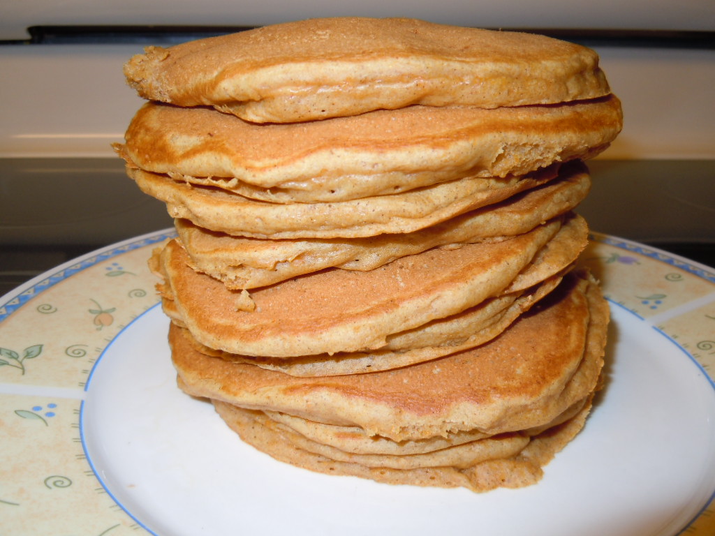Won in the Oven Whole Wheat Buttermilk Pumpkin Pie Pancakes