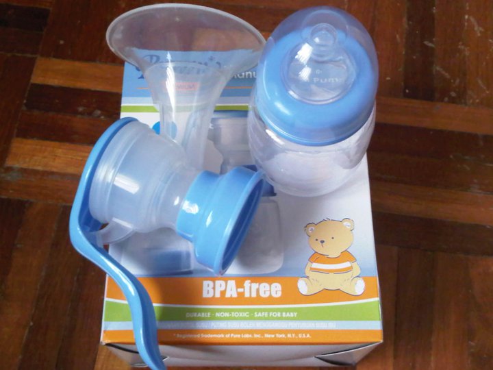 colourful pureen manual breast pump