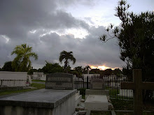 Sunrise in the cemetary.