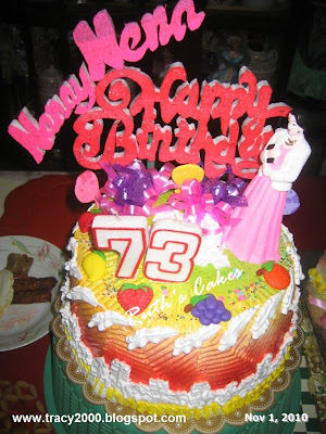 Ruth's Cakes and Pastries: 73rd birthday Cake
