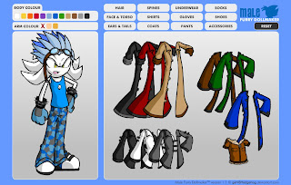 Crea Personajes tipo Sonic masculino gratis