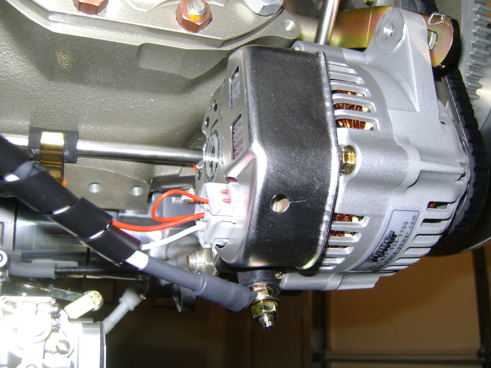 Welcome to JT's RV8 Aircraft Factory!: Alternator all Wired Up!