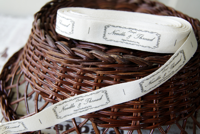 May May Shop: L 63 Printed Cotton Tape *Neddle & Thread