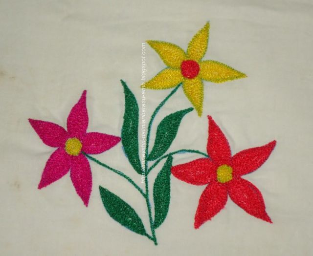 Nalinianbarasus embroidery machine embroidery running stitch Nalinianbarasus embroidery machine embroidery running stitch