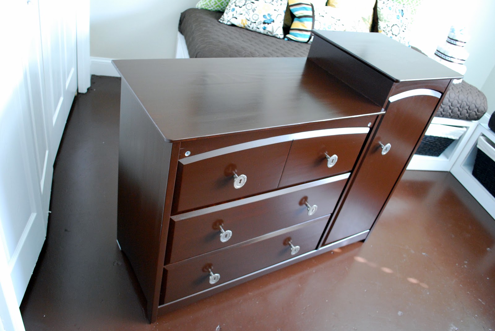 Kara's Korner Refinishing a Melamine Changing Table