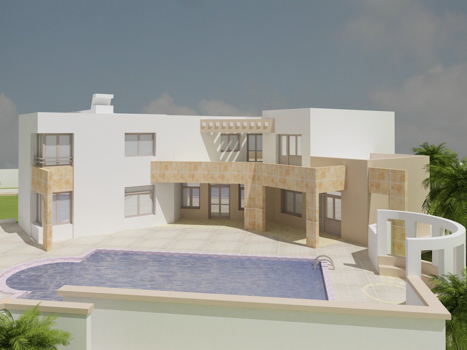 villa en 3D