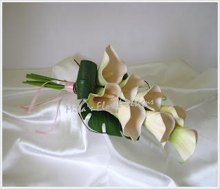 calla arm sheaf bouquet artificial bridal bouquets pink flowers touch lily australia arrangements recommended themes chocolate colour