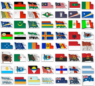 Флаги стран мира. Векторный клипарт.