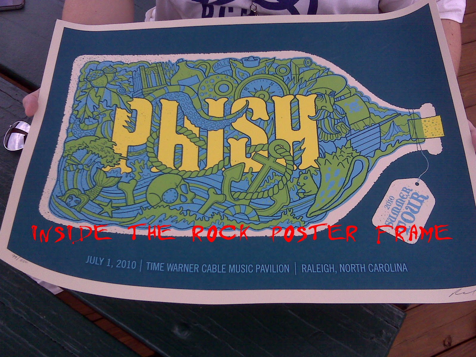 INSIDE THE ROCK POSTER FRAME BLOG Tonight's PHISH Poster from Raleigh