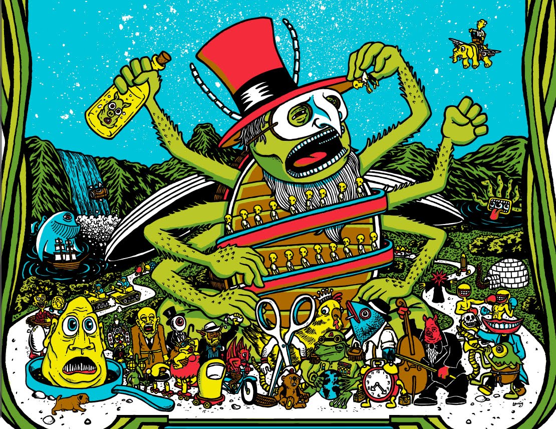 INSIDE THE ROCK POSTER FRAME BLOG: Primus New Years Eve poster contest by Matt Leunig1110 x 856