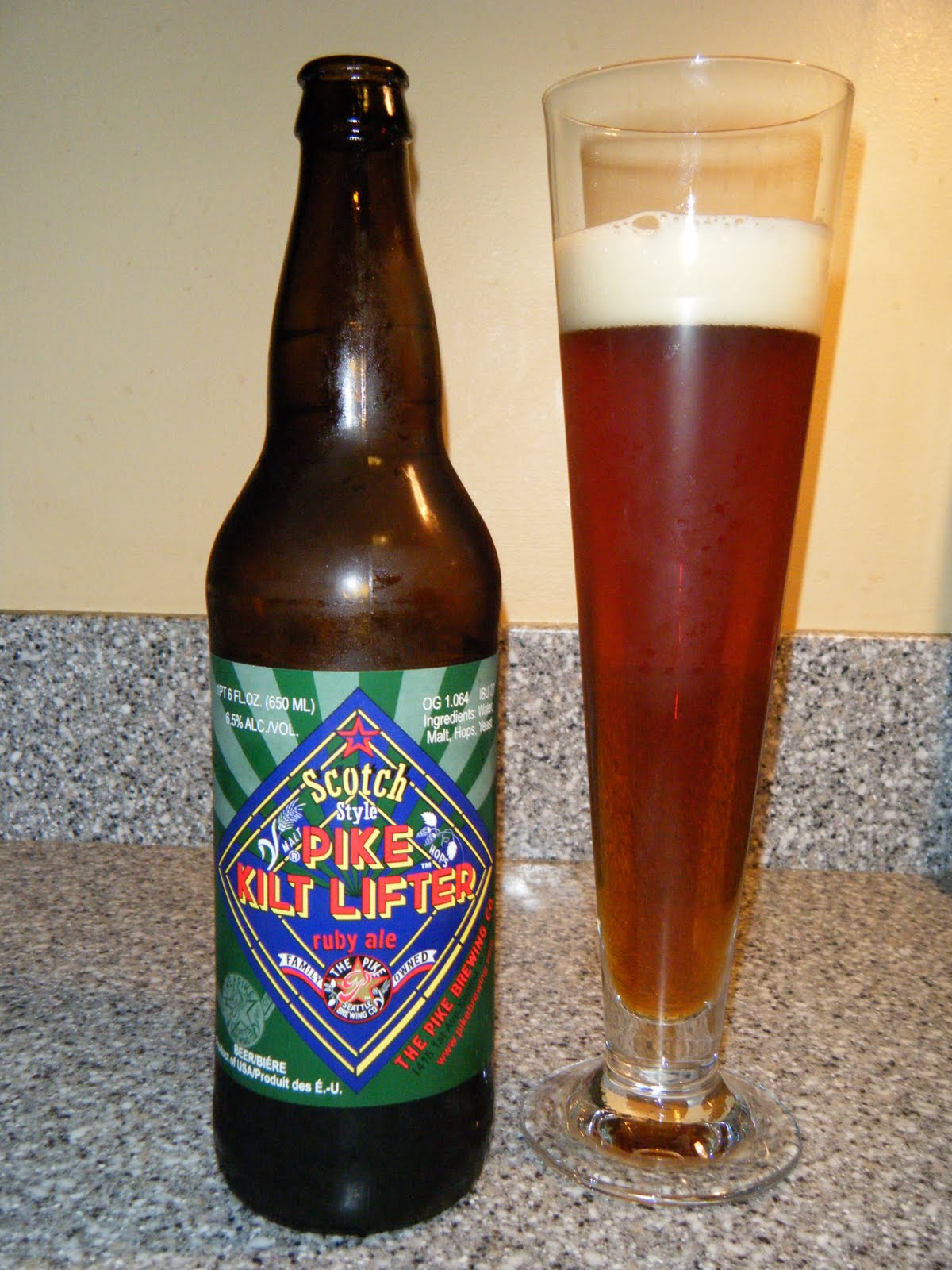 The Sum of All Beers The Pike Kilt Lifter Ruby Ale