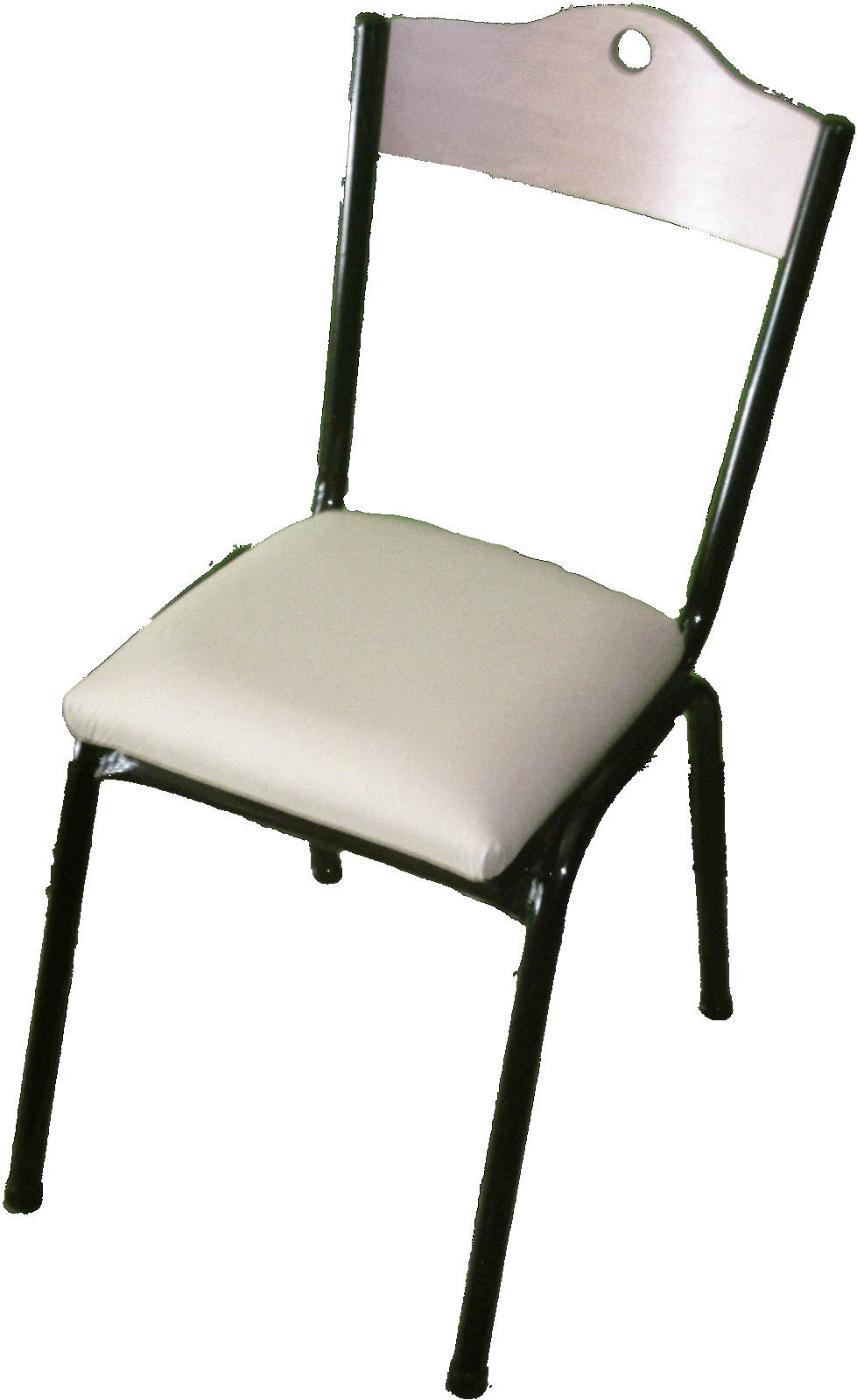 Fábrica de sillas: Silla Apilable super con respaldo de madera