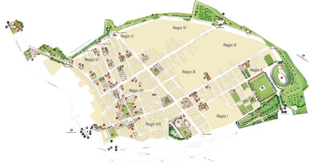 VIAJE DE ESTUDIOS A ITALIA Mapa de la ciudad de Pompeya