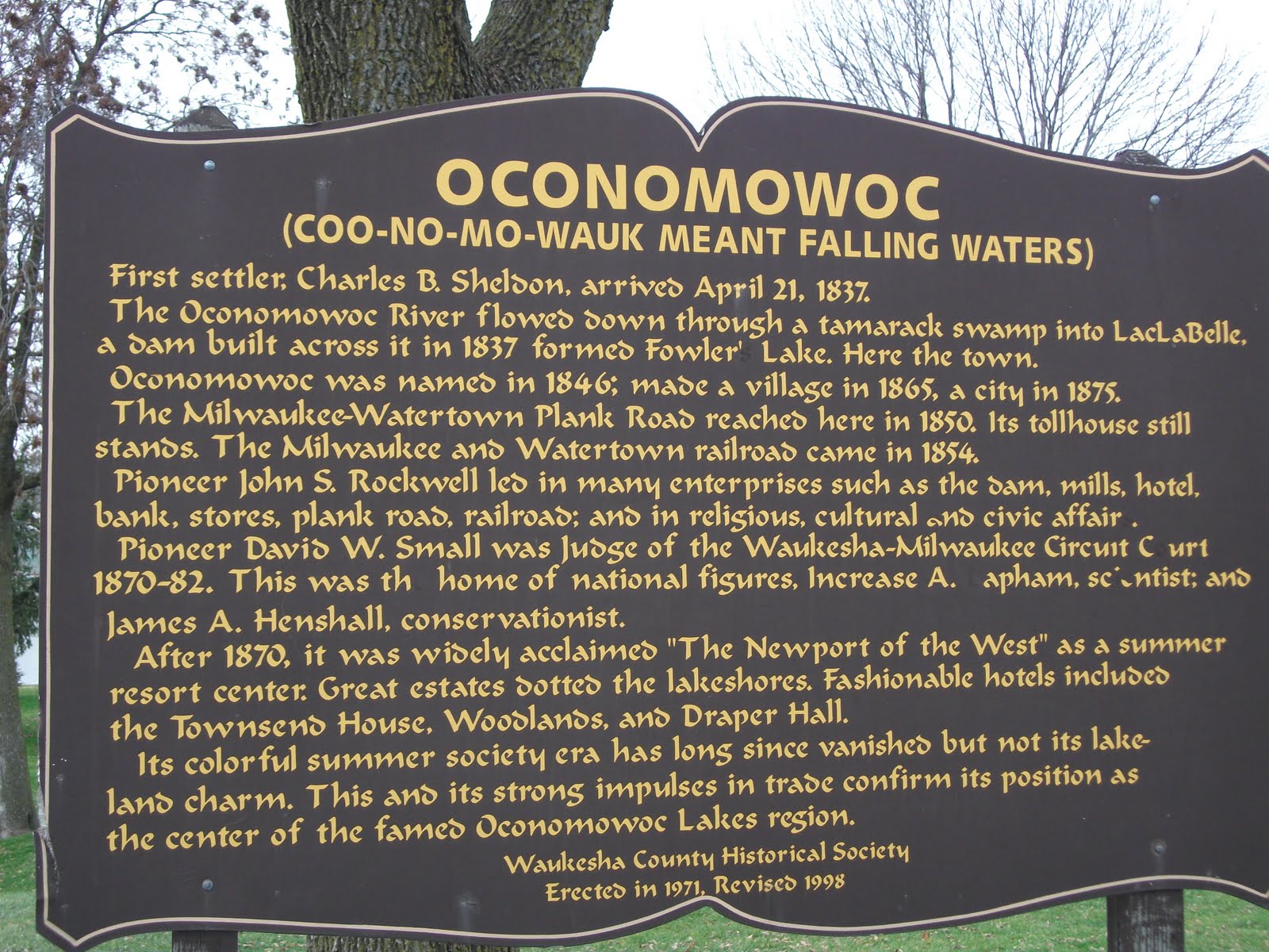 ___prh...a day in the life....Blogging since July 2007 Oconomowoc