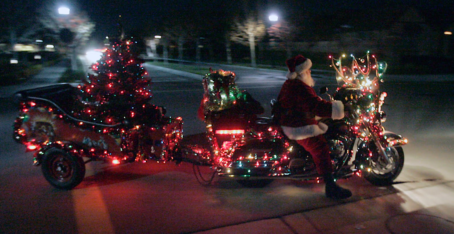 snapshots santa s got a new ride christmas reindeer lights