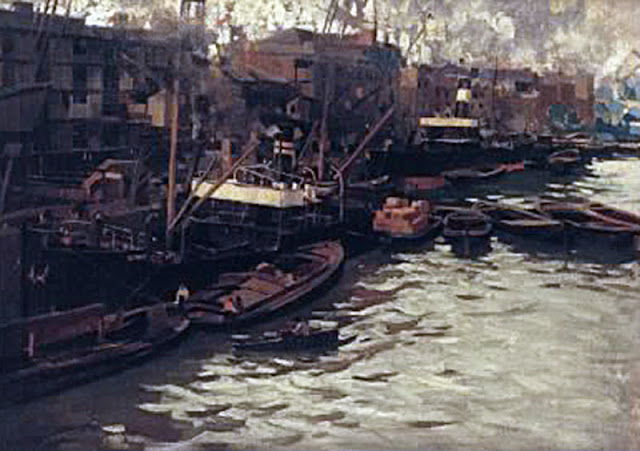 Vista de Puerto Vista de Puerto, Enrique Martínez Cubells, Pintor español, Pintores españoles, Martínez Cubells, Paisajes de Enrique Martínez Cubells, Pintores Valencianos