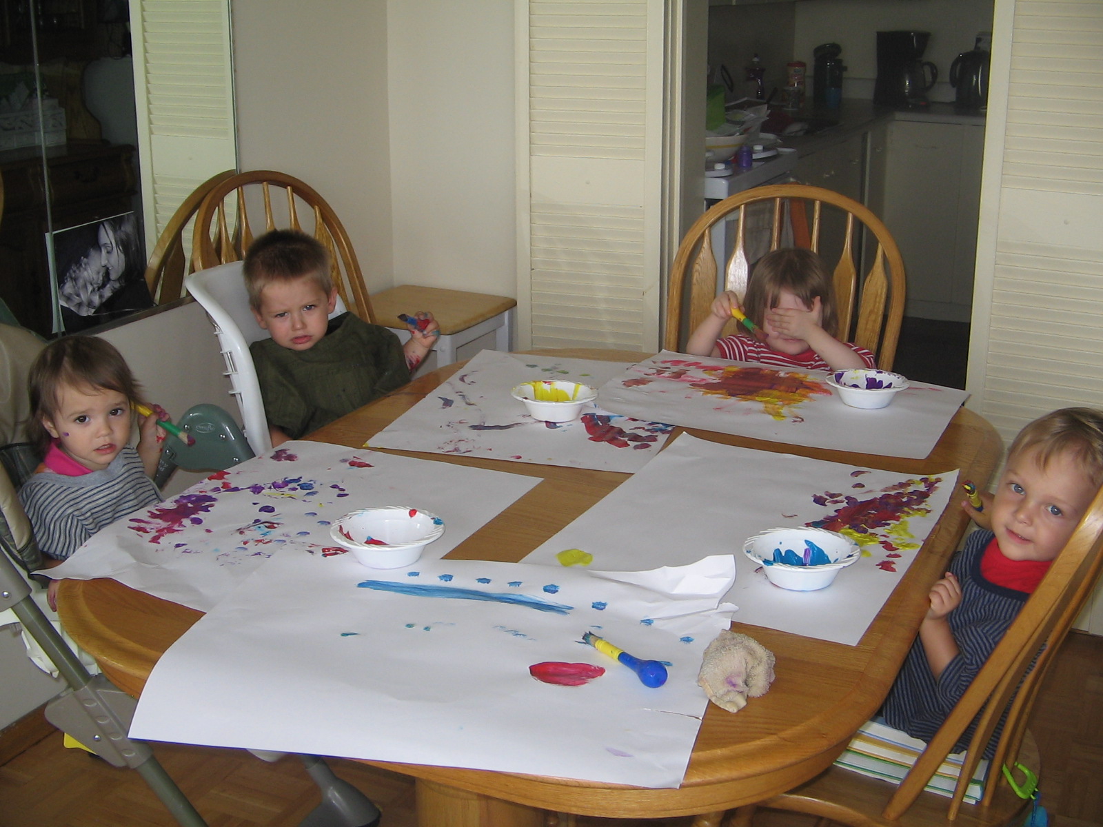 Painting with Kids Under 2 Years Old Mommy Blogs JustMommies