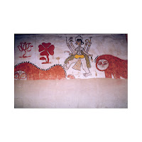 women wall painting mithila madhubani india