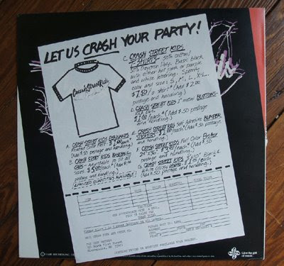 Crash Street Kids  Into you little girls flame records  1982 power pop us