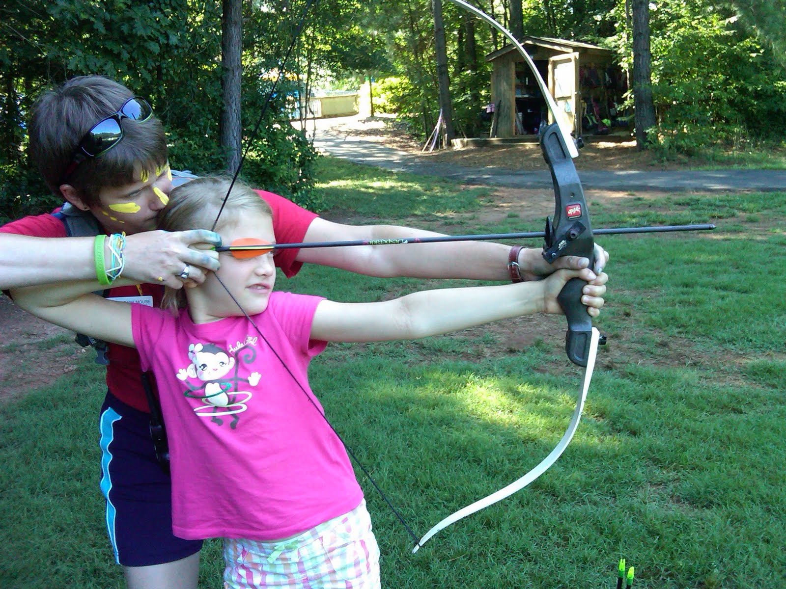 Camp Blazing Trails: Shooting archery 
