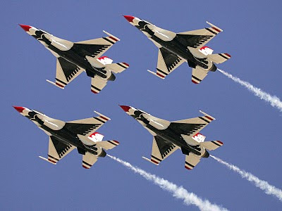 United States Air Force Thunderbirds - Diamond Form Raising - USAF New Release