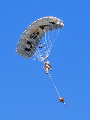 USAF CCT HALO Jump - Team Member Descending