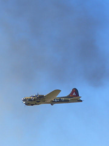 Lackland AFB Air Fest: B-17 Flying Fortress in Smoke