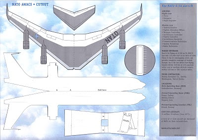 Lackland AFB Air Fest: NATO E-3A Paper Aircraft - Back Side
