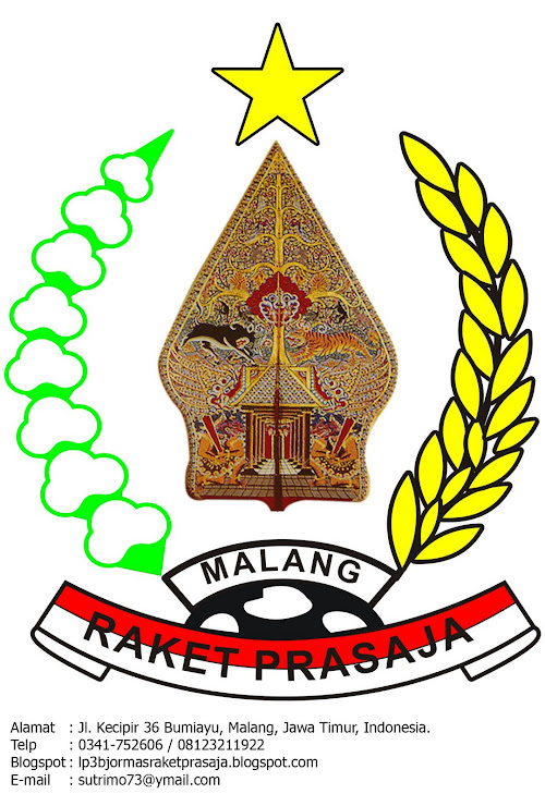 Logo LP3BJ & ORMAS "Raket Prasaja"