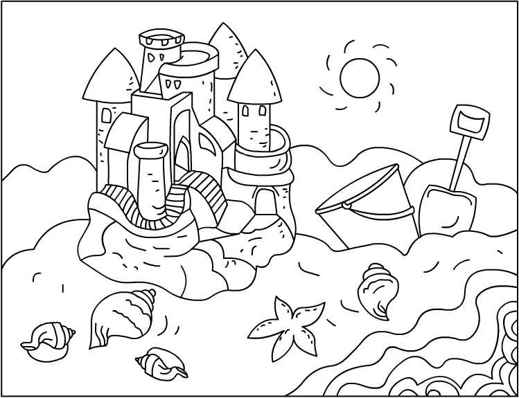 Nicole39s Free Coloring Pages Sandcastles coloring pages
