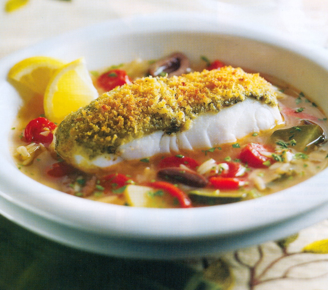 Sugar & Spice & Everything Nice Parmesan Crusted Salmon and Scalloped