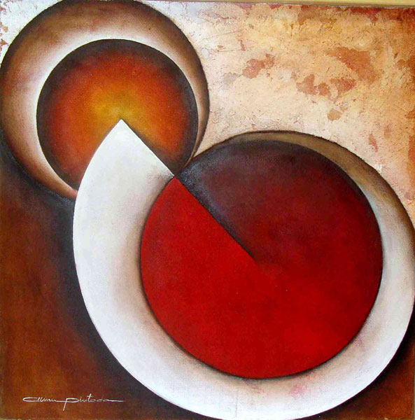 Almudena Pintado 1969 | Spanish Abstract Mixed media painter