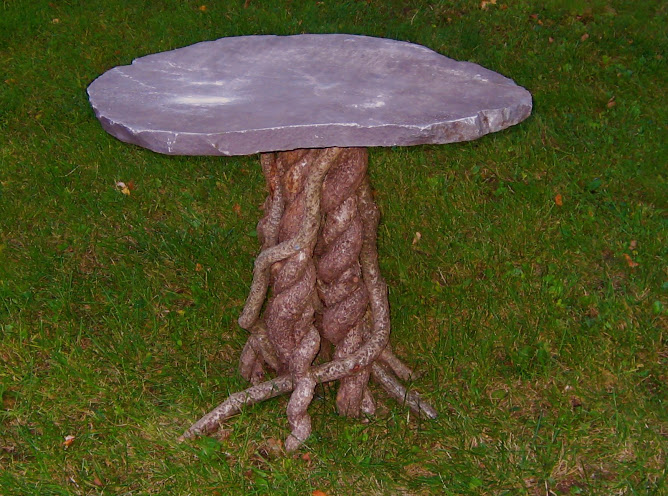 Bittersweet occasional table with stone top