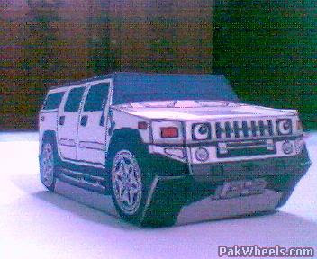 Cars and bikes from Pakistan and arount the world: Paper made Hummer H2 ...