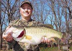 New lake Thunderbird Oklahoma bass fishing record