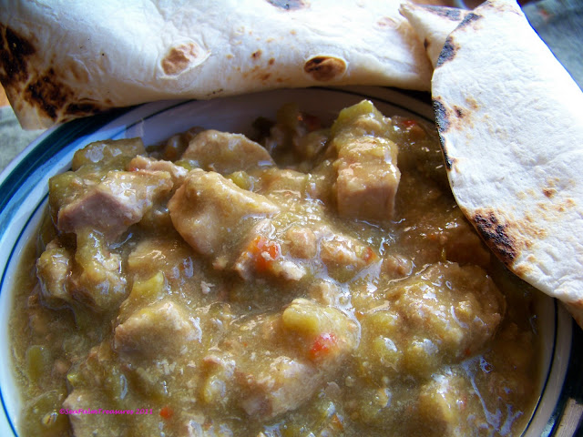 Chile Verde with Tortillas