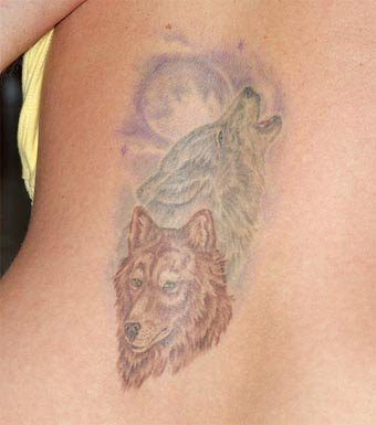 The wolves tattoo photo is