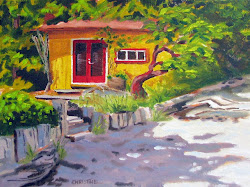 beach sunny side painting oil ii