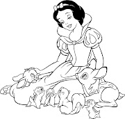 dibujos para colorear dibujo para colorear blancanieves los siete enanitos princesas princesa disney