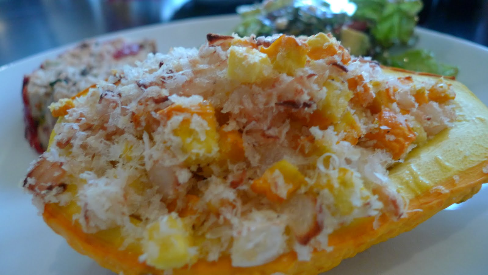 Stuffed Crooked Neck Squash
