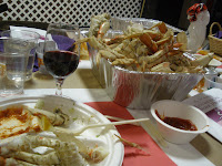 We ate pounds of fresh crab